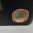 Toothbrush Holders for Bathrooms, Toothbrush Holder Wall Mounted with Toothpaste Dispenser, Rechargeable Cordless Wall Mounted Tooth Brushing Holder (Black Rose Gold)