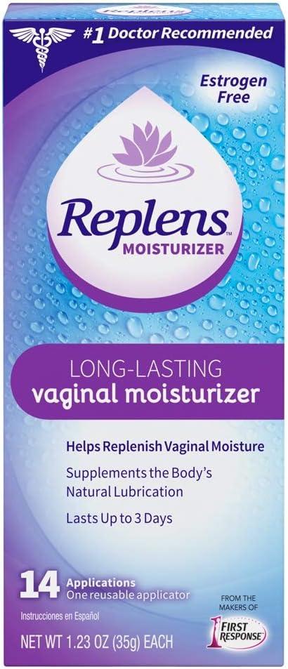 Replens Long-Lasting Vaginal Moisturizer with Reusable Applicator, 1.23 Ounce