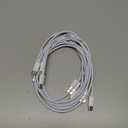 Car Carplay Cable for iPhone 17 16 15, 2-Pack 3.3FT 60W USB C to USB C Cable And 2-Pack 3.3FT USB A to USB C Cable for iPhone 17 16 15for Galaxy S25, for iPad Pro/Air, for MacBook Pro/Air and More (White)