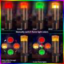 AIDYVOI Light-Up Wall Torch Lamp, 4-Color Flame Modes, Rechargeable Handheld & Wall-Mountable Decor Light, Flame Night Light for Costume Cosplay & Room Decor, Perfect for Boys Aged 6-8