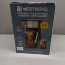 West Bend Iced Coffee Maker or Iced Tea Maker Includes an Infusion Tube to Customize the Flavor with Permanent Filter, Features Auto Shut-Off, 2.75-Quart, Black