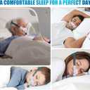 Nuanchu 12 Pcs Nasal Pillow Liner for CPAP Cushion Nasal Cushion Pillow Covers Cotton Liners Skin Sleep Protector Compatible Comfort Reusable Reduce Noisy Air Leaks and Irritation (White)
