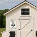 2 x 8x12 Inch Aluminum Chicken Coop Signs - Funny Outdoor Chicken Signs for Coop, Farmhouse Kitchen Decor, Vintage Wall Decor, Funny Gifts for Chicken Owners, Home & Kitchen Decor Accessories