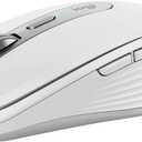 Logitech MX Anywhere 3S Compact Wireless Mouse, Fast Scrolling, 8K DPI AnySurface Tracking, Quiet Clicks, Programmable Buttons, USB C, Bluetooth, Windows PC, Linux, Chrome, Mac  Pale Grey
