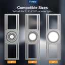 Amico 24 Pack 26 Inch New Construction Mounting Plate, Wafer Light Bracket