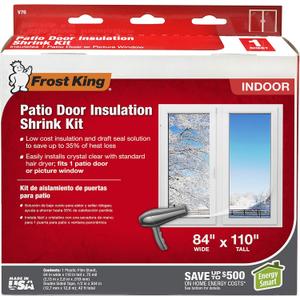 Frost King V76H Shrink Window Kit 84-Inch by 110-Inch, Clear