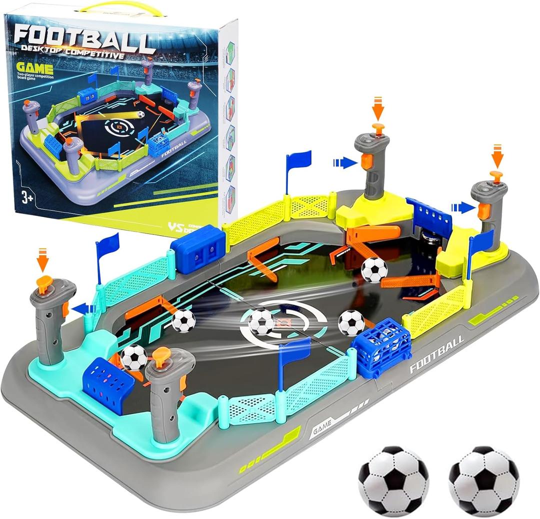 Mini Soccer Board Game for Kids: Interactive Soccer Gifts for 3 4 5 6 7 8-12 Year Old Boys Girls - Table Foosball Game Toy for Indoor Home Party Family - Perfect Christmas Birthday Gift for Kids 4-10