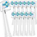 12 PCS Replacement Heads Compatible with Oral B IO 2/3/4/5/6/7/8/9/10/Deep Clean Series Electric Toothbrush, Medium Softness Brush Heads Compatible with Oral B IO for Teeth and Gums Care (White)