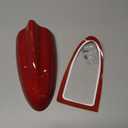 Shark Fin Antenna Cover, AM/FM Signal Roof Aerial Universal for Car Auto SUV Truck Offroad ABS Material with Adhesive Base Dark Red