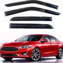KPY Rain Guards Fit for 2013-2020 Ford Fusion, Out-Channel Window Visors Vent Wind Deflectors 4PC, Car Accessories for 13-20 Fusion