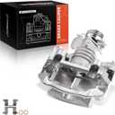 A-Premium Disc Brake Caliper Assembly with Bracket Compatible with Select Chevy, Pontiac and Saturn Models - Malibu 2004-2012, Cobalt 2005-2008, HHR 08-10, G5, G6, Pursuit, Aura, Ion - Rear Passenger