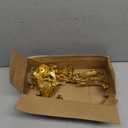 5-Candle Candelabra Metal Candlestick Holder Decoration for Weddings, Churches, Halloween, Christmas, Birthday Party (A-Gold)