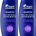 Head & Shoulders Clinical Dandruff Shampoo Twin Pack, Prescription Strength, Oil & Flake Control, Seborrheic Dermatitis Relief, Citrus, 13.5 Fl Oz Each (Set of 2)