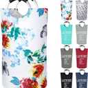 Dalykate Large Laundry Basket 82L Collapsible Oxford Fabric Laundry Hamper Foldable Clothes Laundry Bag with Handles Waterproof Washing Bin Portable Dirty Clothes Basket for College Dorm, Family