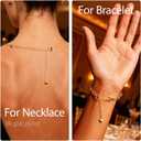 6Pcs 18K Gold Plated Necklace Extenders for Women, Hypoallergenic Bracelet Chain Extenders Set, Extensions 2", 4" Inches (18K Gold Plated (6Pcs))