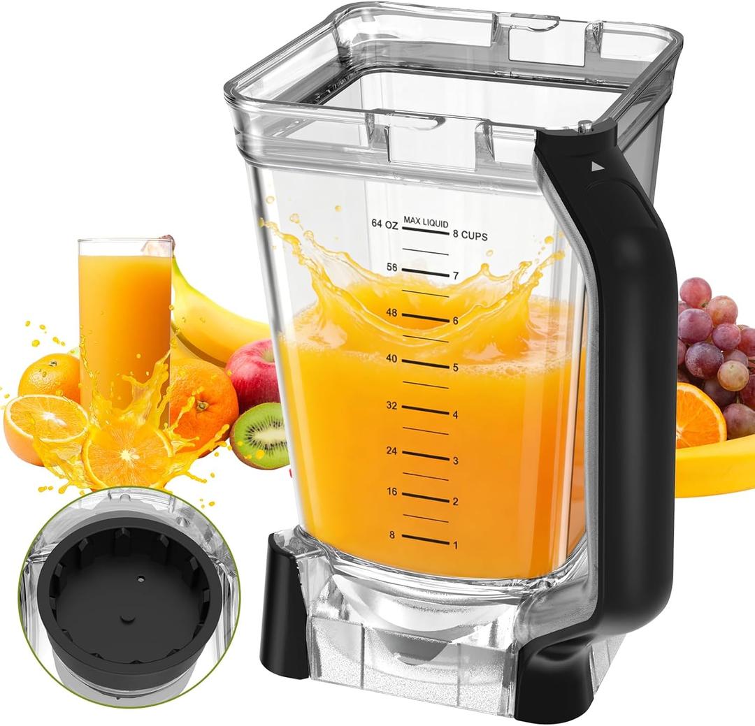 72oz Blender Replacement Pitcher Compatible with Ninja BN751 Professional Plus Blender,72oz XL Crushing Pitcher Replacement Parts for Ninja BN750 BN800 BN801 BN805 DB751A (New Model)