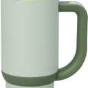 Ello Oasis 18oz Stainless Steel Kids Tumbler with Handle & Retracting Straw, 100% Leakproof, Double-Wall Vacuum Insulated, Kids Water Bottle for School, BPA Free, Dishwasher Safe, Avocado