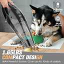 BSRCO Handheld Vacuum Cordless Rechargeable, 3-in-1 Car Vacuum Portable with LED Light & USB Charge, 1.65Lbs Lightweight Hand Vacuum Cleaner for Pet Hair, Home, Car Interior