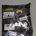 EI Sonador Classic Long Rain Coats for Men, Hooded Raincoats Rainwear for Waterproof Work, Breathable, Rain Jacket Poncho (Large, Black & Yellow)