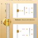 Peel and Stick on Wall Sconce set of 2 Rechargeable Wireless Wall Light, 15 inches