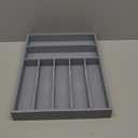 Kitchen Silverware Drawer Organizer and Storage Organizador Small De Cucharas y Tenedores Cubiertos Para Gavetas Cocina Para Gabinete Cajones Cocina Cajones Cocina Para Gabinete Hogar y Cocina Ofertas (7 Slots) Gray