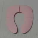 Jool Baby Folding Travel Potty Training Seat for Toddlers, Fits Round & Oval Toilets, Non-Slip Suction Cups, Includes Free Travel Bag (Pink) (1 Count (Pack of 1))