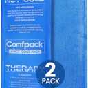 Comfpack Soft Ice Packs for Sports Injuries, Long Lasting Multipurpose Gel Ice Pack with Dual Temperatures for Muscle Pain Relief & Strains, Handheld Design Cold Pack for Head, Shoulder, Knee, Ankle