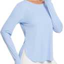 BALEAF Women's Sun Shirts UPF 50+ Long Sleeve Hiking Tops Lightweight Quick Dry UV Protection Outdoor Clothing L