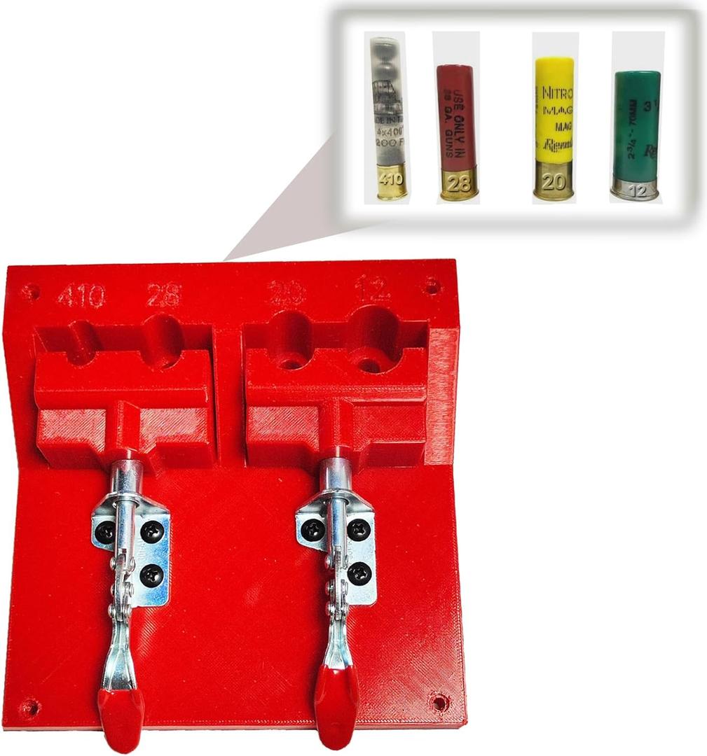 Shotgun Shell Hull Roll Crimp Clamp Vise 12GA/ 20GA/ 28GA/ Ammo Shell Holder