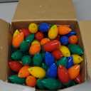 C9 Christmas Lights Outdoor Waterproof, 81 Feet 100 LED C9 String Lights with Timer & 8 Light Mode, Connectable Christmas Tree Lights for Indoor Outside Roofline Patio Decorations, Multicolor