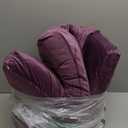 hunnidspace Meditation Zafu Cushion Set with Buckwheat Hulls & Memory Foam  Ergonomic Support for Yoga & Sitting  Removable MachineWashable Luxury Velvet Cover  for Adults and Kids (Purple)