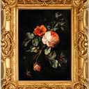 11x14 Picture Frame with Oil Painting, Antique Gold European Style for Wall Decor, Baroque-Style Home Decor Large Photo Frame with Real Glass, Ready to Hang