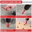 2 x Goldblatt Diamond Drill Bits, 5 Pcs Set 1/4"", 5/16"", 3/8"", 3/4"" Drill Holesaw and 6mm Carbide Drill with Quick Fit Hex Shank for Ceramic Porcelain Tile Marble Granite (not for Wood), G02643