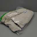 2PCS Canvas Storage Bag, 12OZ Thick Soft Breathable Closet Organizer for Beddings, Comforters, Pillows, Blankets, Clothes, 25.618.58.7inch, Beige