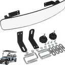 Golf Cart Rear View Mirror，HKOO 16.5 Inch Extra Wide Panoramic Golf Cart Rear View Mirror Fit for EZGO, Yamaha, Club Car