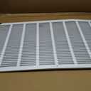 32"W x 16"H Return Air Grille [Duct Opening Size], Steel HVAC Return Air Vent Cover for Wall & Ceiling, White Powder-Coated Rust-Resistant AC Cold Air Return, Outer Dimensions 33.75"W x 17.75"H