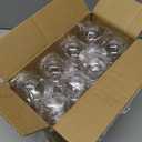 24 Pack Clear Plastic Fillable Ornament Balls with Strings,2.4 inch Removable Top Hanging Ornaments Ball, DIY Plastic Ornaments Round Balls, Perfect for Decoration On Christmas Trees, Wedding, Party