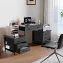 Pamray 63 Inch Computer Desk with 8 Drawers for Study Writing Work