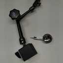 Neoteck 0-0.03"/ 0.0005" Dial Test Indicator with 132lbs(60kg) Max Pull Magnetic Base Stand Test Indicator Set with 3/ 8 inch (9.52mm) Clamping Hole for Machine Set-Up and Narrow Area Measurement-Black