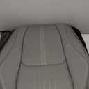 Front Seat Covers, 2 Pieces Universal Seat Covers for Cars, Waterproof Leather Auto Seat Protectors with Head Pillow, Car Seat Cushions Fit for Most Sedans SUV Pick-up Truck, Gray