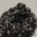 DOcute Short Afro Wigs For Black Women Salt And Pepper Curly Wig for Women Black and Grey Kinky Curly Wigs For Black Women Glueless Bob Short Curly Wig Pre Plucked Pre Cut No Knots And No Hair Loss