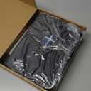 HFLZBRO Bible Cover, Discreet & Elegant Bible Case, Brown PU Leather Bible Cover, Cross Design Bible Bags, Strong and Sturdy Book Case, Includes Premium Bookmark (Gray)