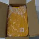 Brigii Ice Cube Tray with Lid&Bin, Ice Cube Mold with 56 Cubes, Stackable Ice Trays for Freezer with Easy-Release Silicone Bottom, for Drinks, Coffee, cocktail (Orange)