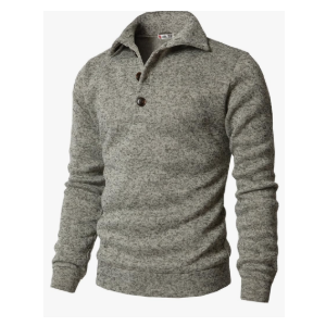 H2H Mens Casual Slim Fit Pullover Sweatshirts Knitted Shirts Napping Inside. Size L, XL