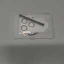 Uyiton Compatible with iPhone 17 Pro Camera Lens Protector - [Not Easy to Break][Strong Adsorption][Case-Friendly] Metal Tempered Glass Rear Camera Screen Cover - Silver