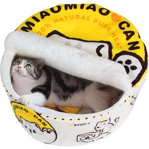 寵幸 Ramen Noodle Dog & Cat Bed,Keep Warm and Super Soft Creative Pet Nest for Indoor Cats,Removable Washable Cushion for Small Medium Large Dogs and Cats