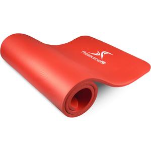 ProsourceFit Extra Thick Yoga and Pilates Mat (13mm), 71-inch Long High Density Exercise Mat with Comfort Foam and Carrying Strap