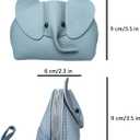 Leather Coin Purse Leather Elephant Keychain Wallet Small Coin Pouch with Keychain Leather Wallet Cute Elephant Gifts for Girls Women, blue, CYLQB01