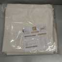 Meekio Set of 2 Ivory Throw Pillow Covers 22x22, Modern Farmhouse Linen Blend Decorative Pillow Covers for Couch Sofa Bed, Neutral Home Decor