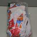 Women's One Piece Swimdress Swimsuits for Women Tummy Control Swim Dresses (Large, Hot Pink, Blue Floral Print)